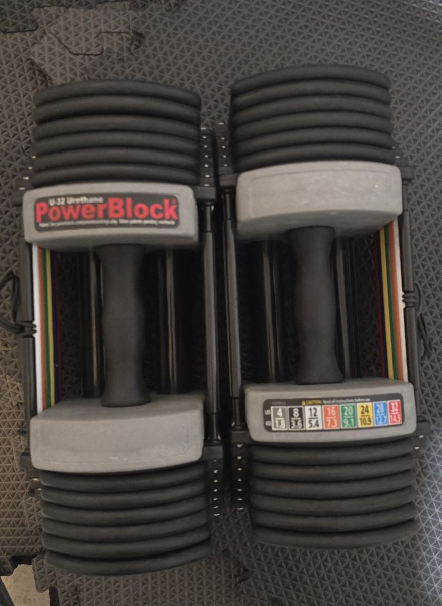powerblock adjustable dumbells