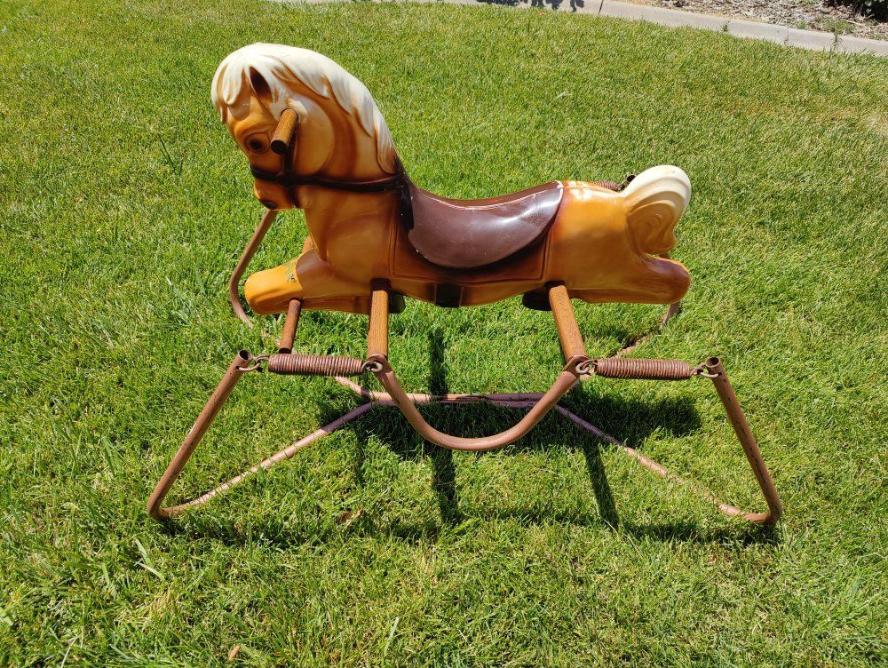 Vintage 1960's The Wonder Mare Pony Rocking Spring Horse