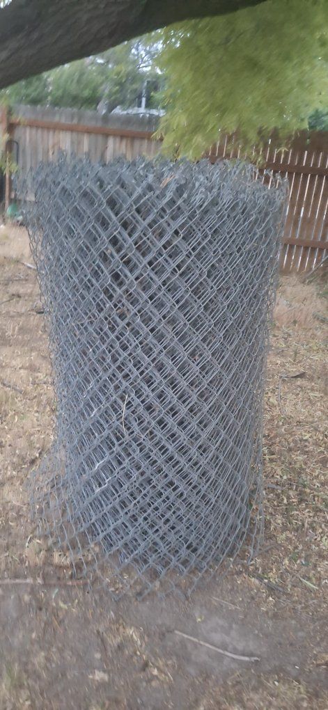 huge chain link fence roll