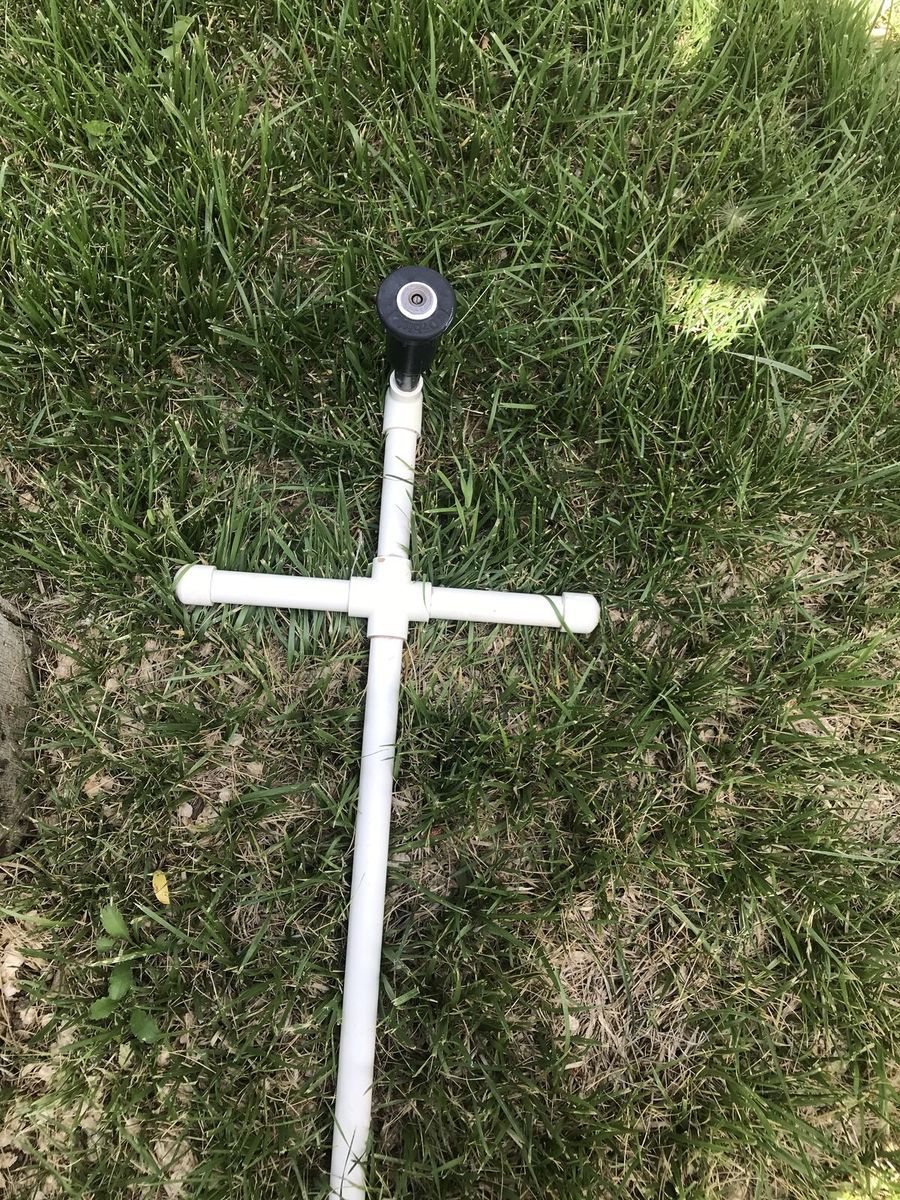 4 head portable sprinkler irrigation system