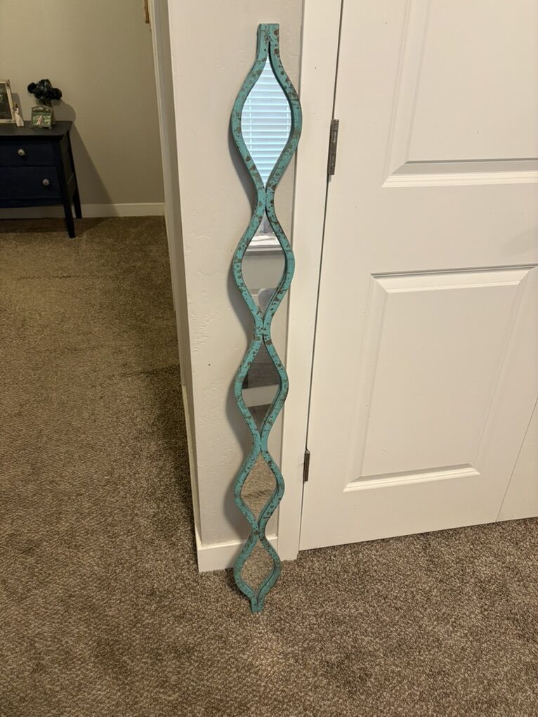 Teal Green Mirror Decor