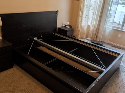 IKEA Black Queen Bed