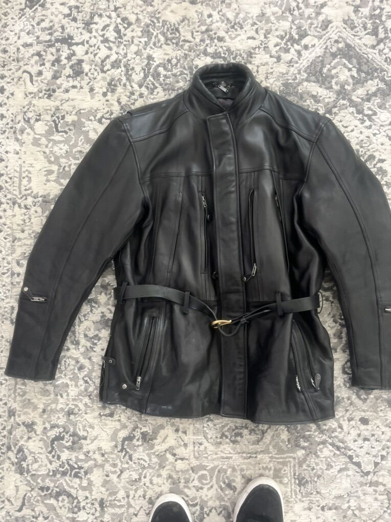 EXPERT LEATHER RIDING JACKET (XL) 3/4 Length