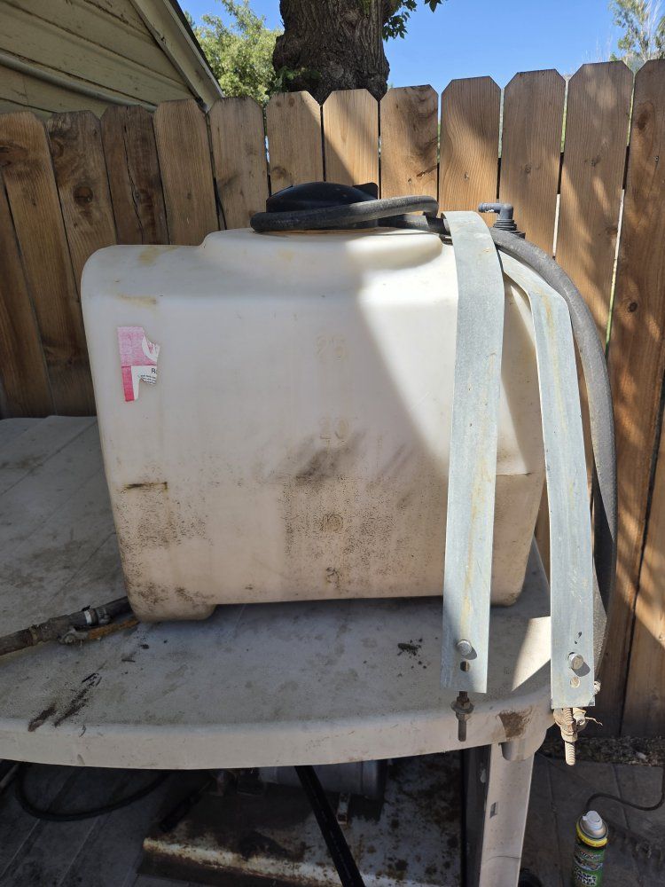 3 different size chemical tanks
