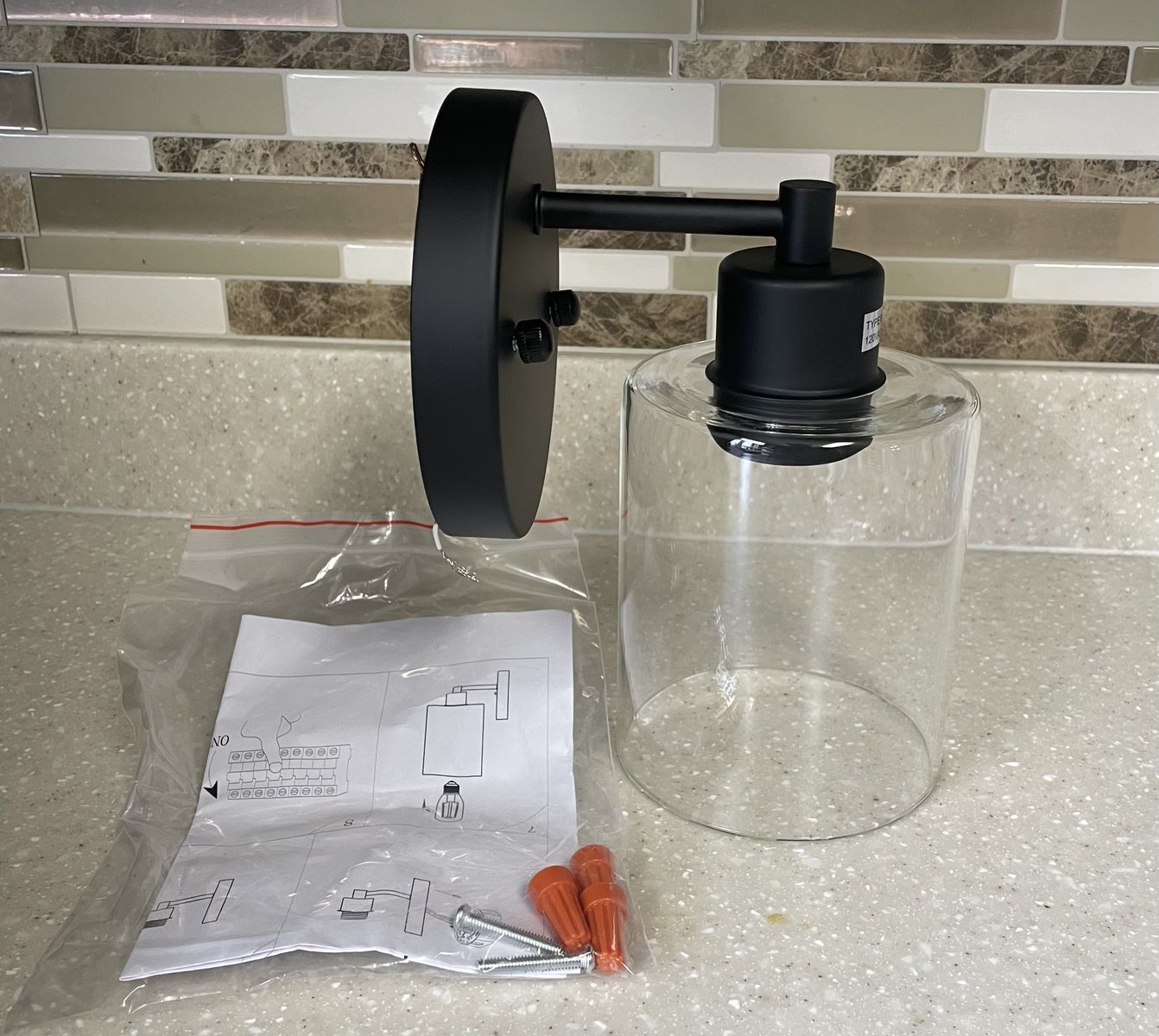 Modern Matte Black Wall Sconce