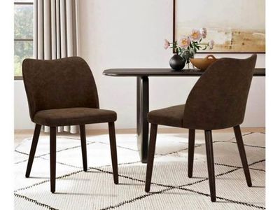 COLAMY Upholstered dining chair set of 2