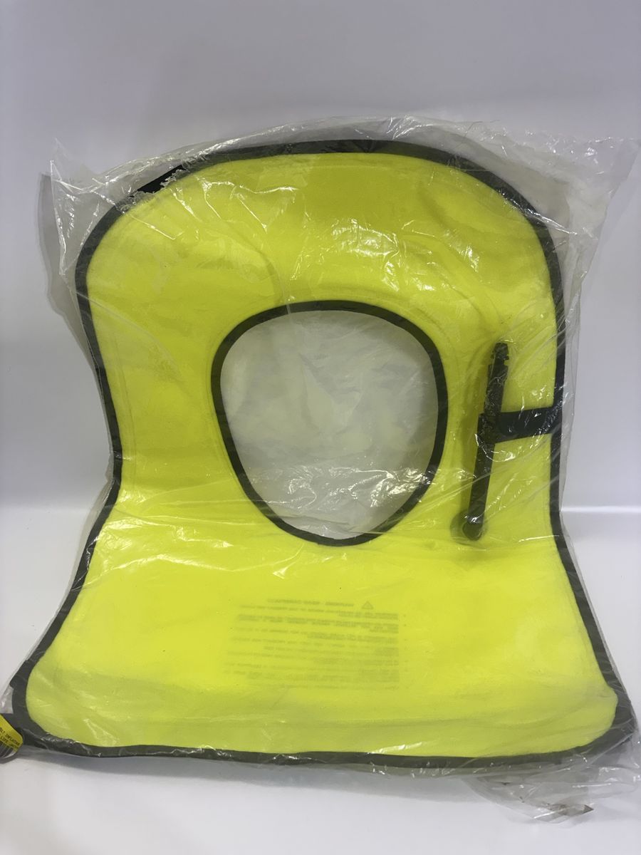 New Neon Yellow Inflatable Life Vest / Life Jacket for Water Sports