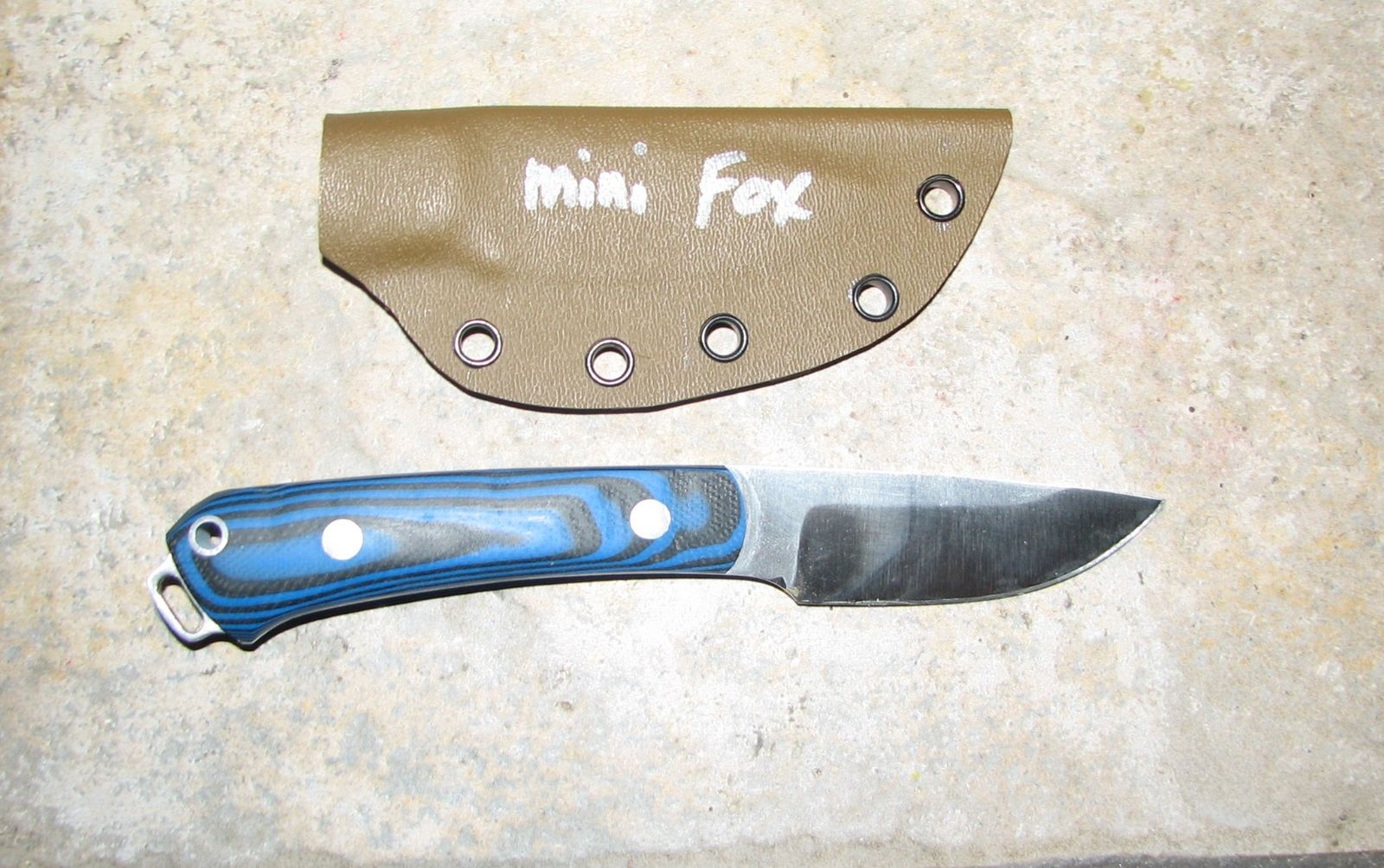 Two Bark River- Mini Fox River fixed blade knives