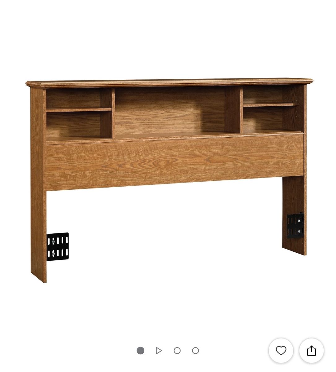 NEW Sauder Orchard Hills Full/Queen Bookcase Headboard – Carolina Oak