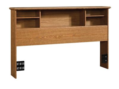 NEW Sauder Orchard Hills Full/Queen Bookcase Headboard – Carolina Oak