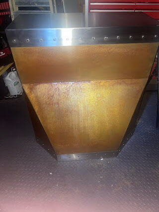 36 Custom Mixed - Metal Range Hood Copper & Stain