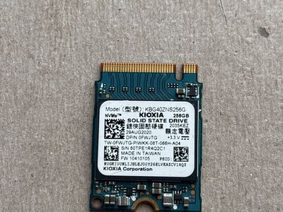 Kioxia 256GB M.2 2230 NVMe SSD KBG40ZNS256G Solid State Drive