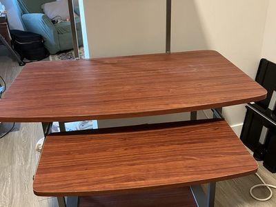 Computer Desk Cart w/ Castor Wheels