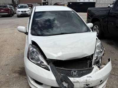 2010 White Honda Fit Sport - Running Car with Front-End Damage