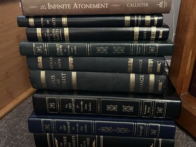 LDS Religious Book Lot - Deseret Book Leather/Hardcover Collection (9 Books)