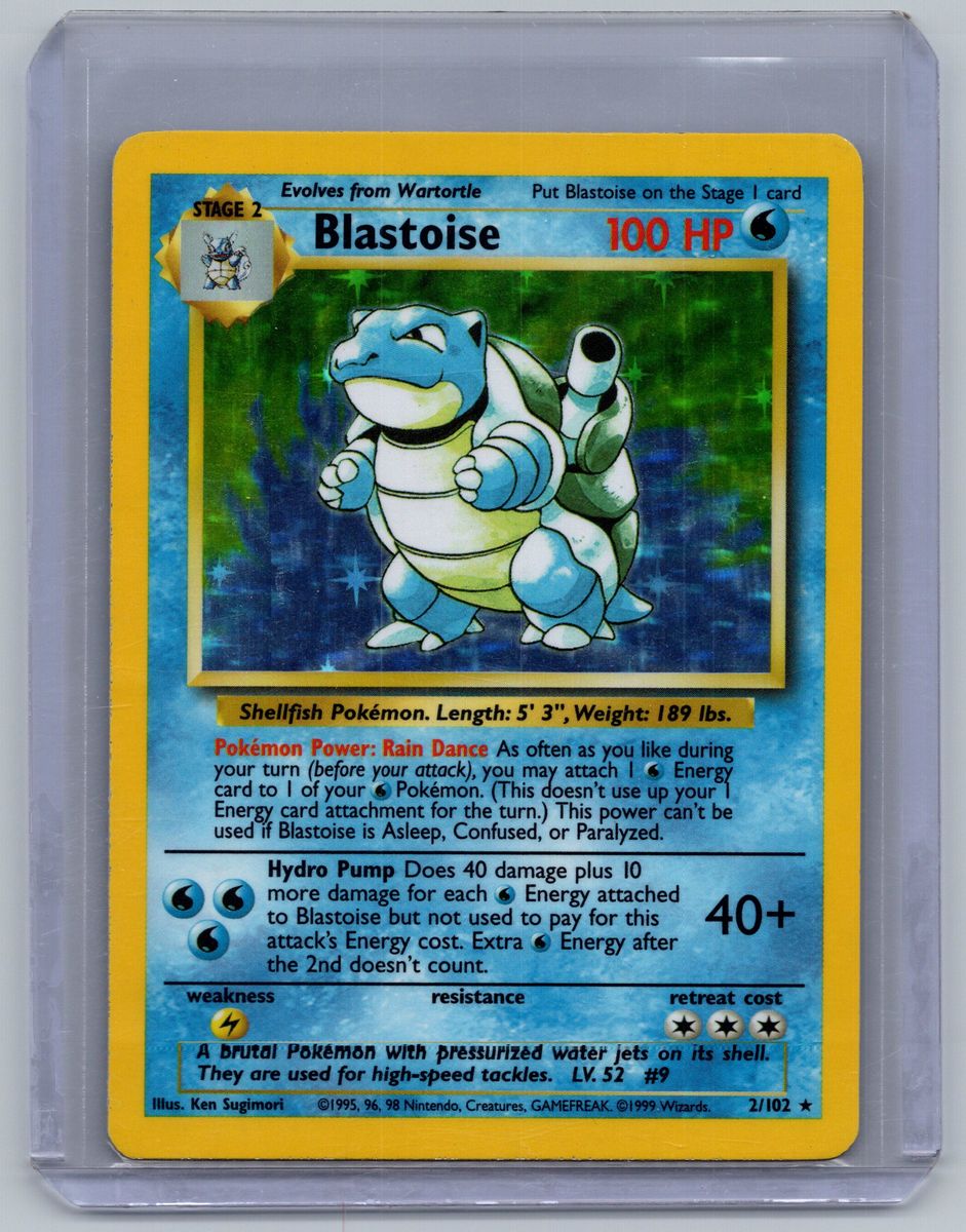 (NM) Blastoise 2/102 Holo - Pokemon Base Set