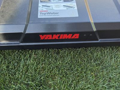 Brand new Yakima TopWater Rooftop Fishing Rod Box - Lockable Storage for Up to 8 Rods, UV Resistant