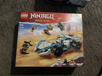 LEGO Ninjago 71791 Zane's Dragon Power Spinjitzu Race Car - 307 Pieces, New Sealed Box