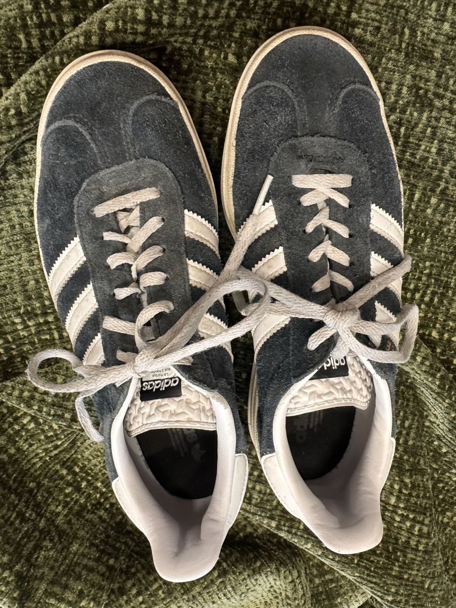 adidas Gazelle Navy Suede Sneakers - Womens 7