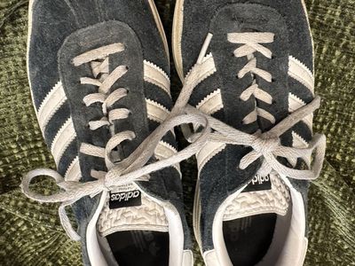 adidas Gazelle Navy Suede Sneakers - Womens 7