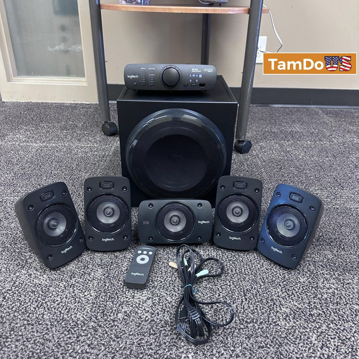 Logitech Z906 5.1 SURROUND SOUND SPEAKER SYSTEM, THX, Dolby Digital, and DTS