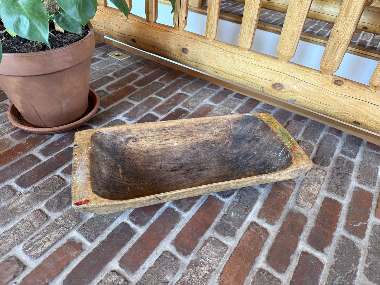 Antique Dough Bread Bowl