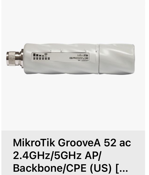 MikroTik GrooveA 52 ac 2.4GHz/5GHz AP Backbone/CPE