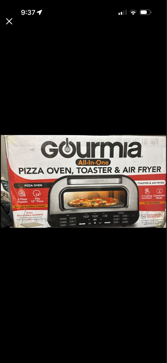 Gourmia All-In-One Pizza Oven, Toaster & Air Fryer
