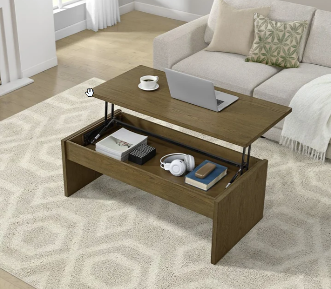 Whitlee Lift-Top Coffee Table, Brown