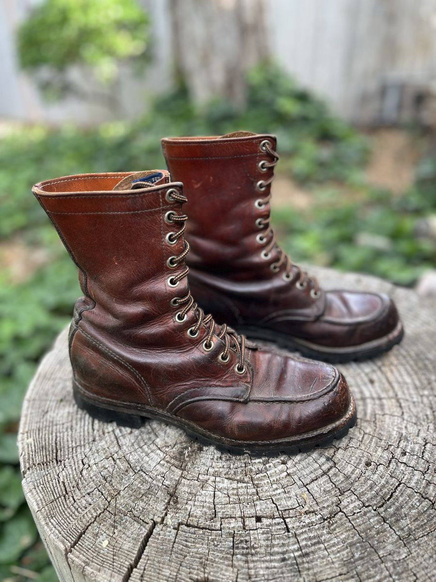 Vintage 1960s WearMaster by Sears Roebuck Leather Boots - Women's 7/7.5 - Resoled with Vibram Soles