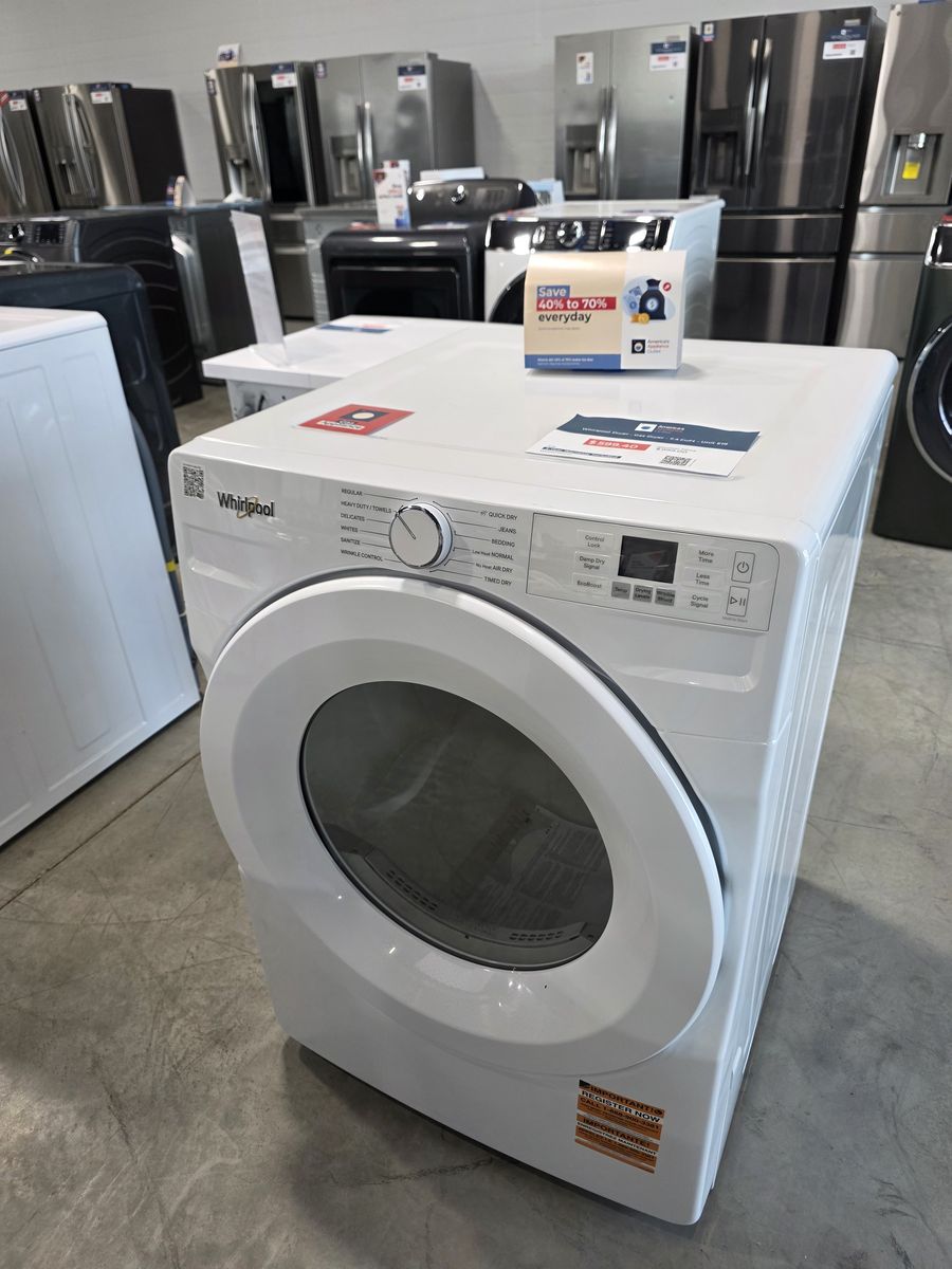 Brand New Whirlpool 7.4 Cu Ft Smart Gas Dryer – Quick Dry, ENERGY STAR®, Wi-Fi Enabled