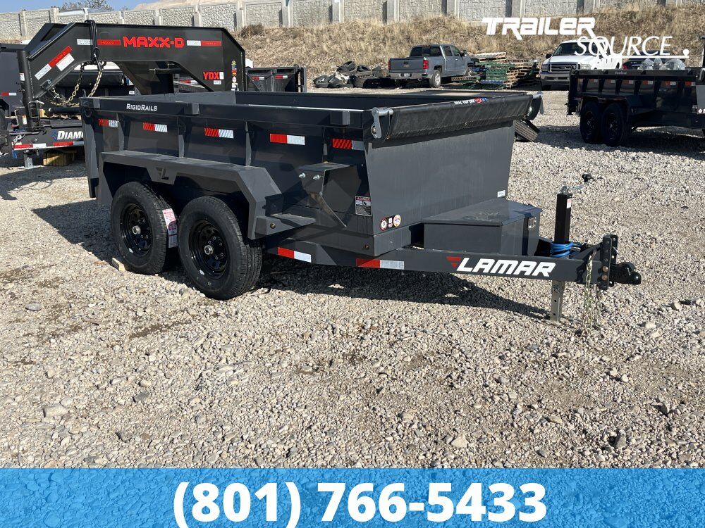 5x10 Lamar DS Dump Trailer - 24" Sides - 10K GVWR -