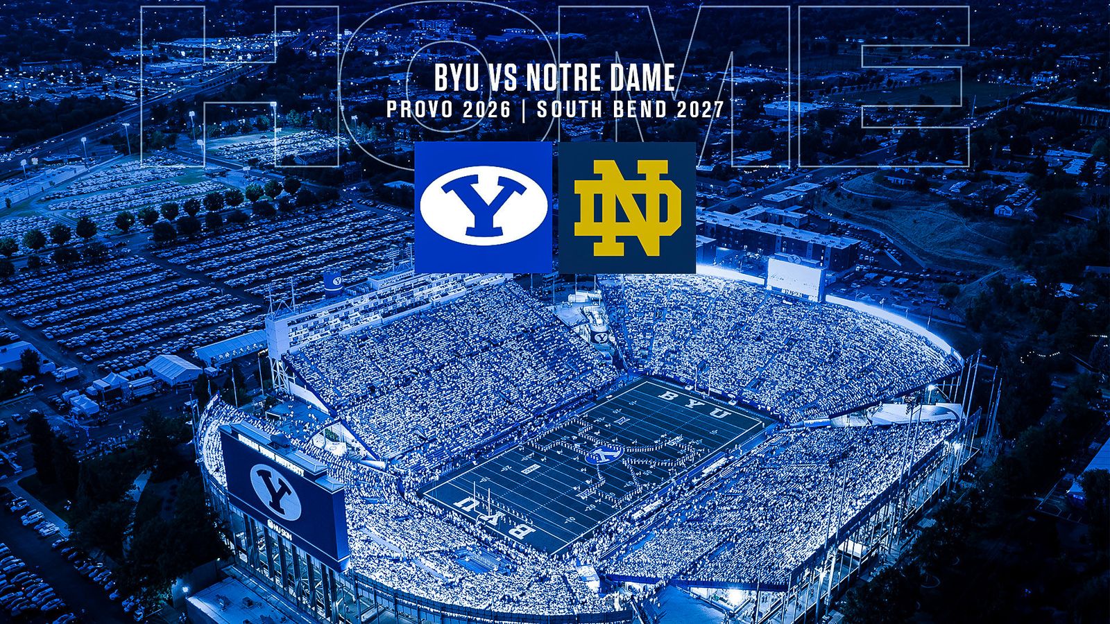 BYU vs. Notre Dame – 2 Lower Bowl Chair-Back Seats | Section 27 + Includes Parking Pass