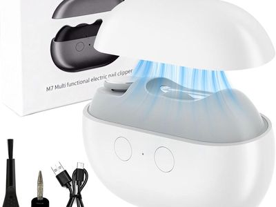NEW Electric Nail Clipper, Electric Nail Clippers with LED Light & Nail Scraps Storage, 3-in-1 Automatic Nail Clipper