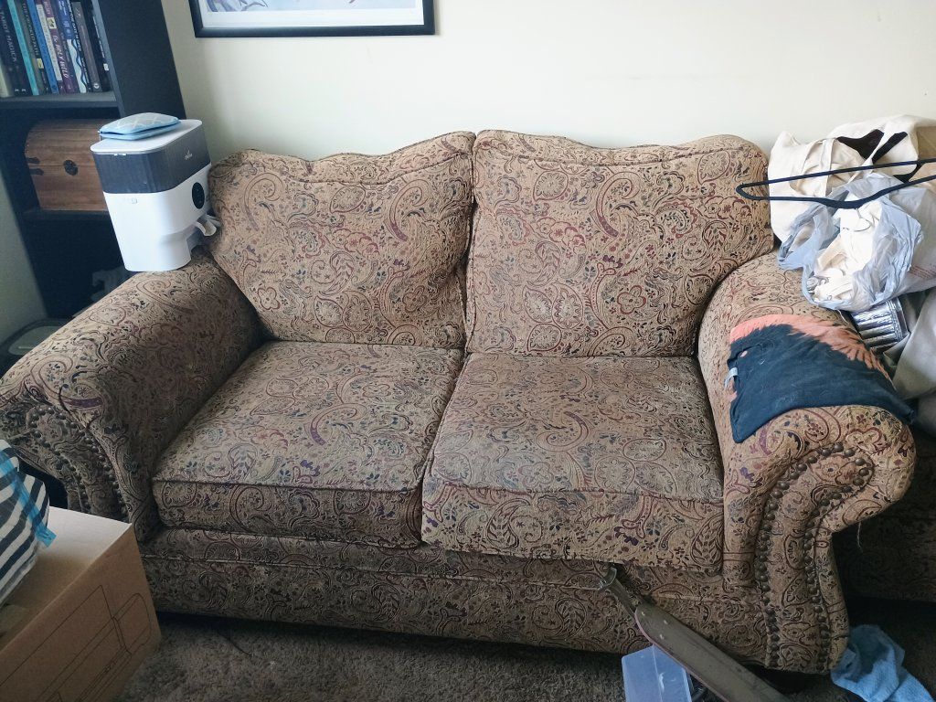 Love Seat and Ottoman