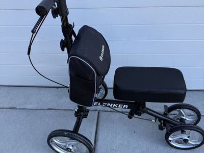 Steerable Knee Scooter For Foot Surgery Recovery
