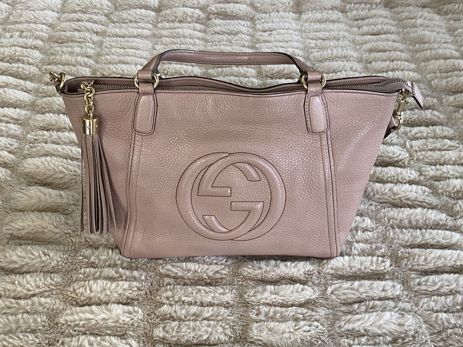 Gucci Soho Pebble Leather Crossbody Bag
