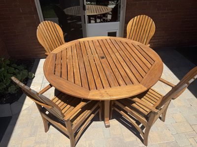 Teak Patio Dining Set