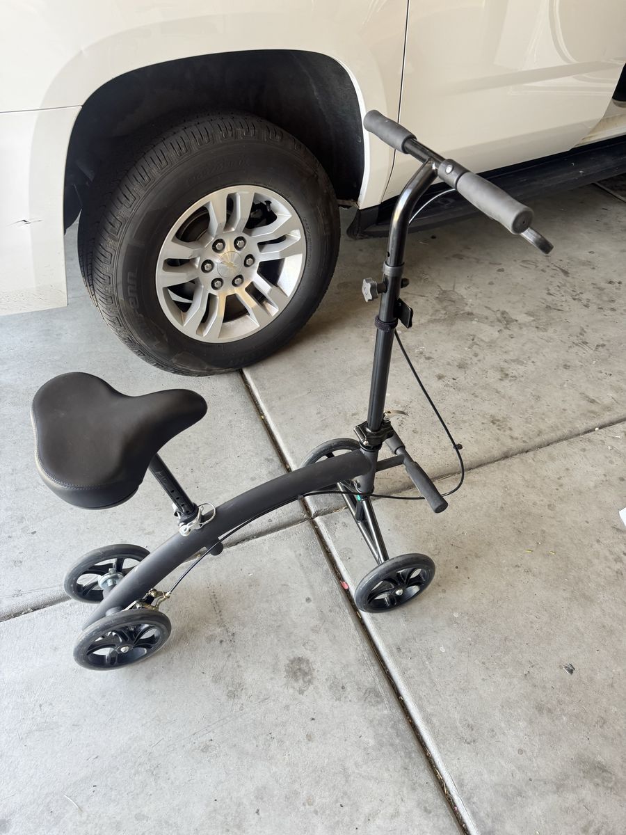 Knee safe scooter for acl, knee replacement surgery