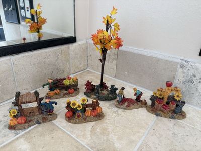 Cute small fall village accessories set for $15