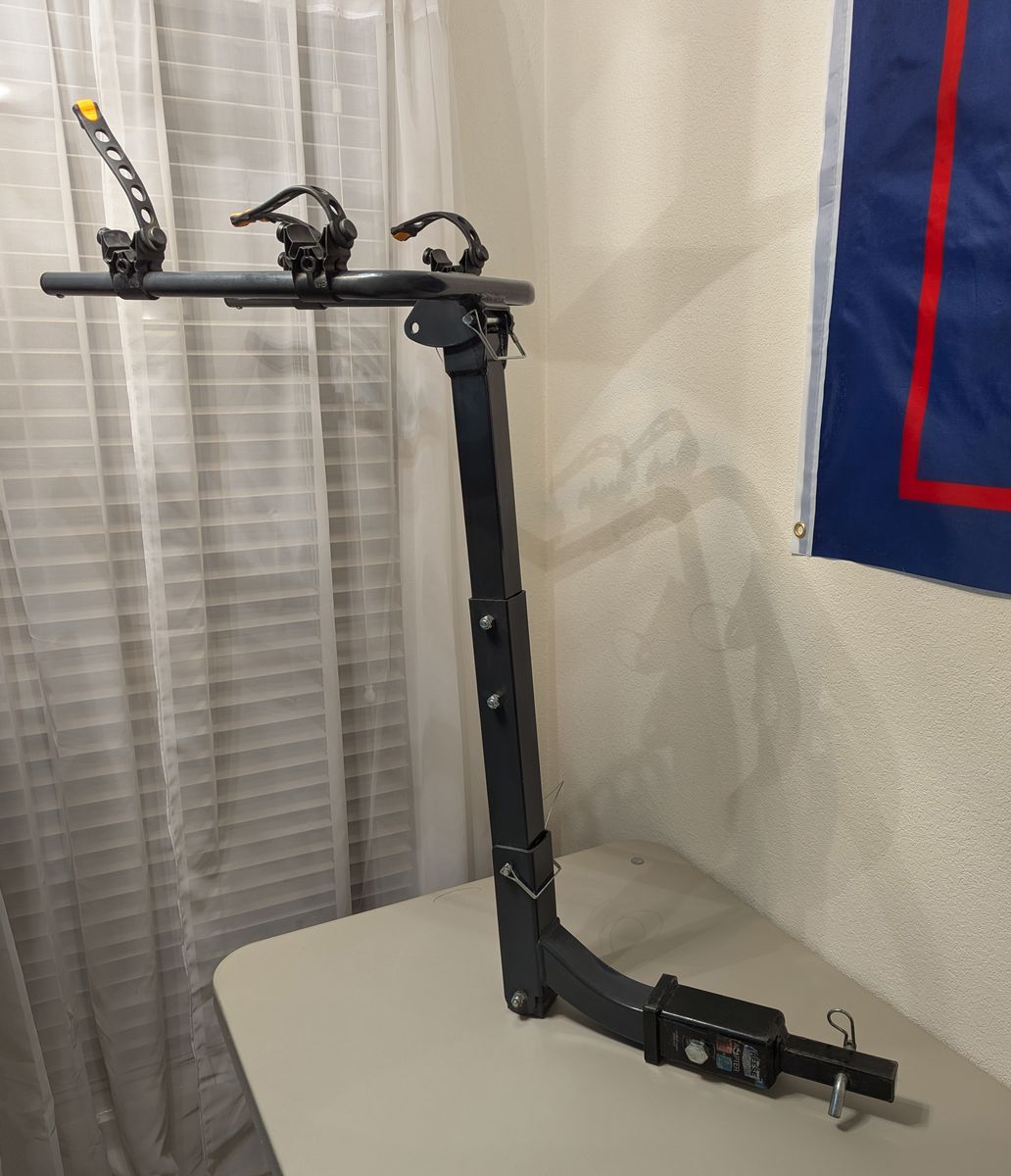 two bike hitch rack w/hitch adapter