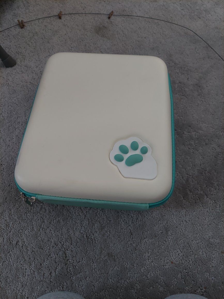 Switch Carrying Case with Foam Inserts, Cute Paw Print