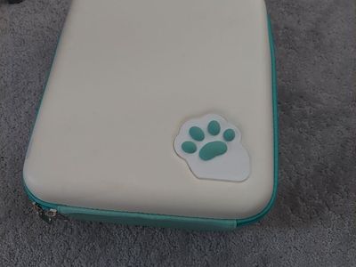 Switch Carrying Case with Foam Inserts, Cute Paw Print