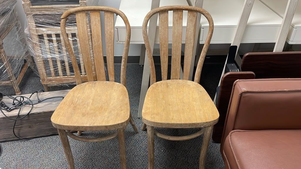 Pair of Wood Chairs – $20 each