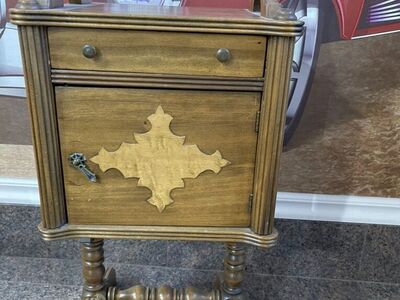 Antique Wooden Humidor Stand