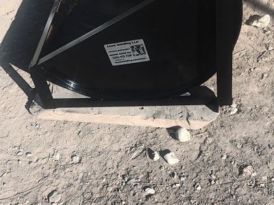 Custom Welded 55-Gallon Barrel Livestock Feeder - Durable black Steel Trough