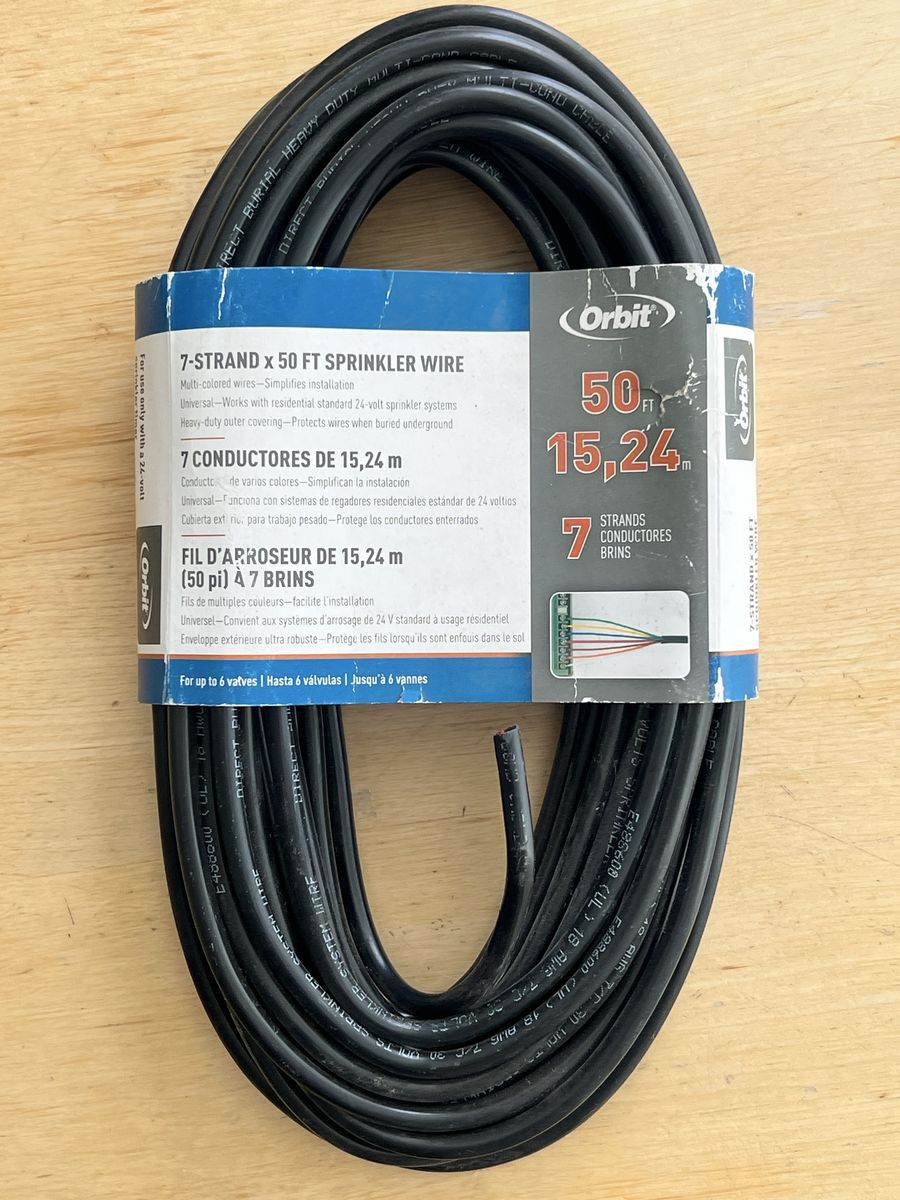 Orbit 50ft (15m) 7-strand sprinkler control wire