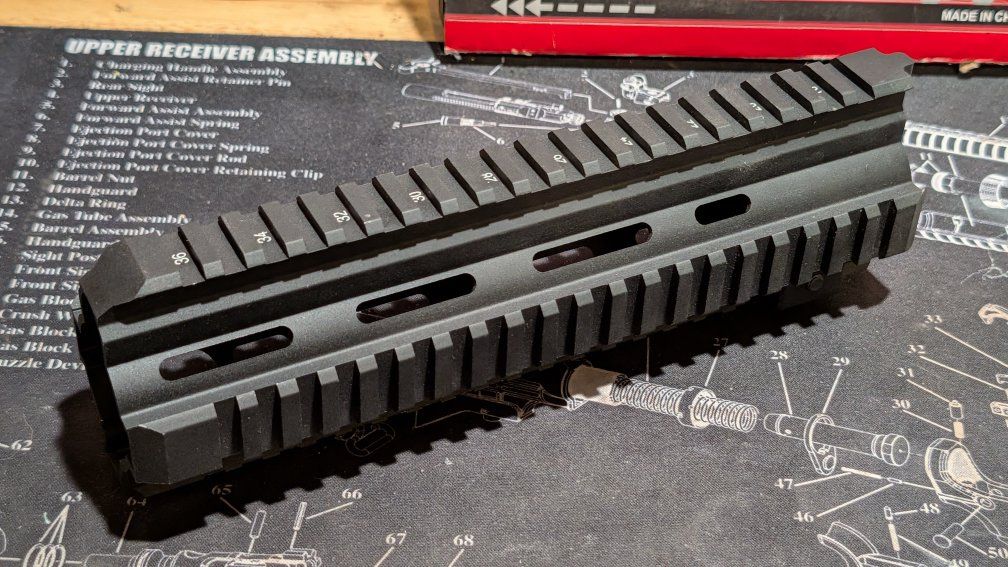 HK 22 Quadrail Hanguard, Gas Block & Stock