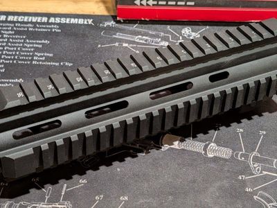HK 22 Quadrail Hanguard, Gas Block & Stock