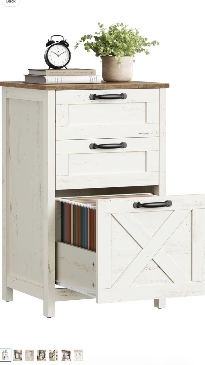 End table that doubles as filing organization!! New in box-